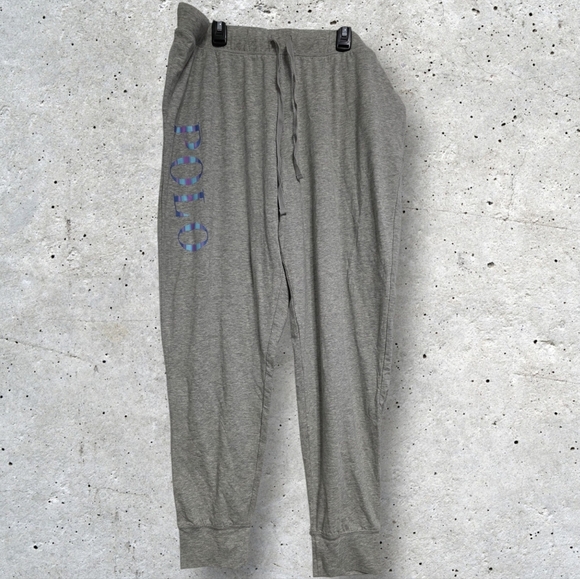Polo Ralph Lauren Pants - Polo by Ralph Lauren Gray Joggers with Blue And Purple Logo Size XL NWT